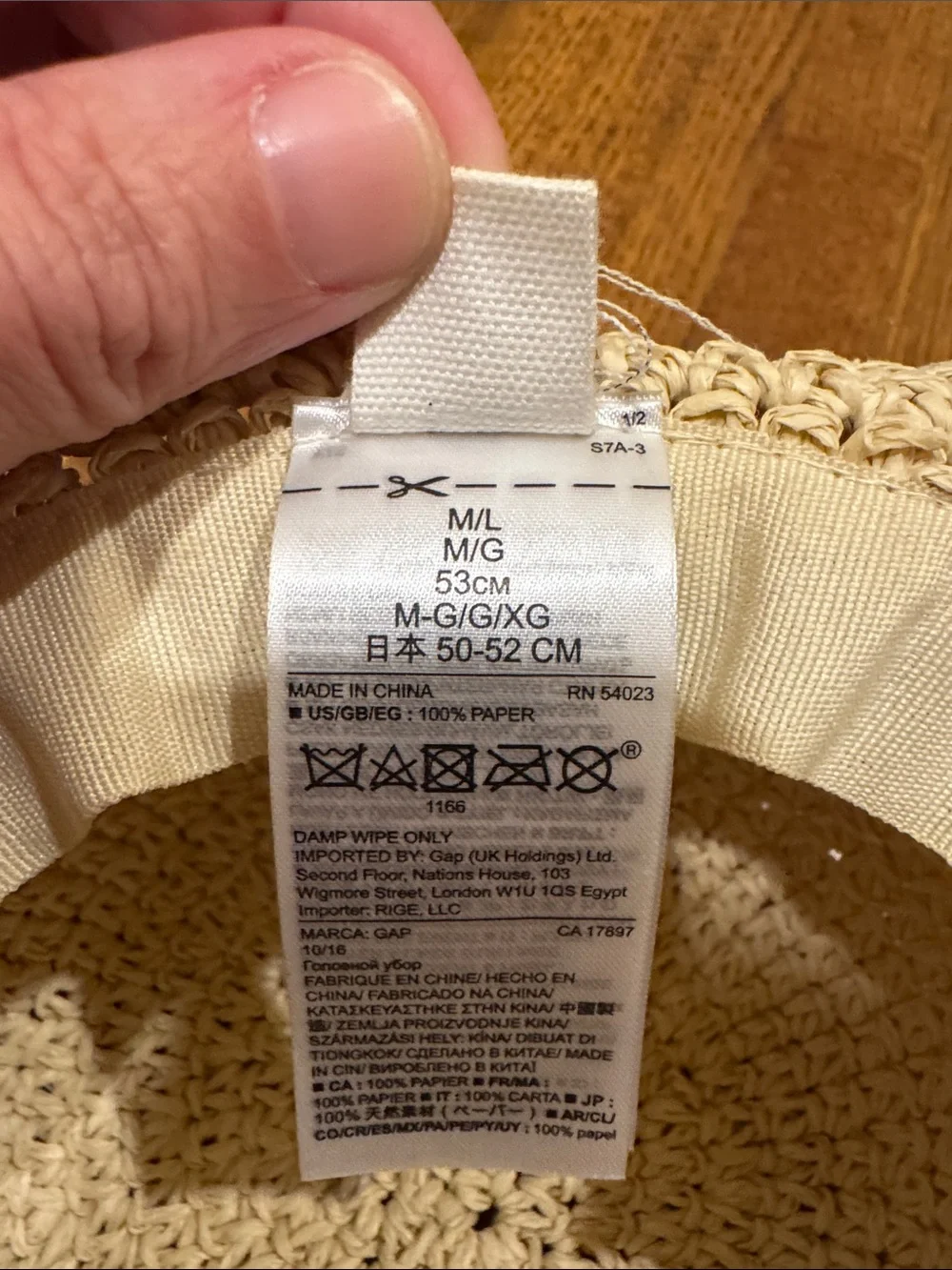 GAP Baby Crocheted Sun Hat - Cream